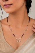 Rose Gold Gleam American Diamond Mangalsutra Necklace For Women