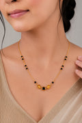Gold Luxe American Diamond Mangalsutra Necklace For Women