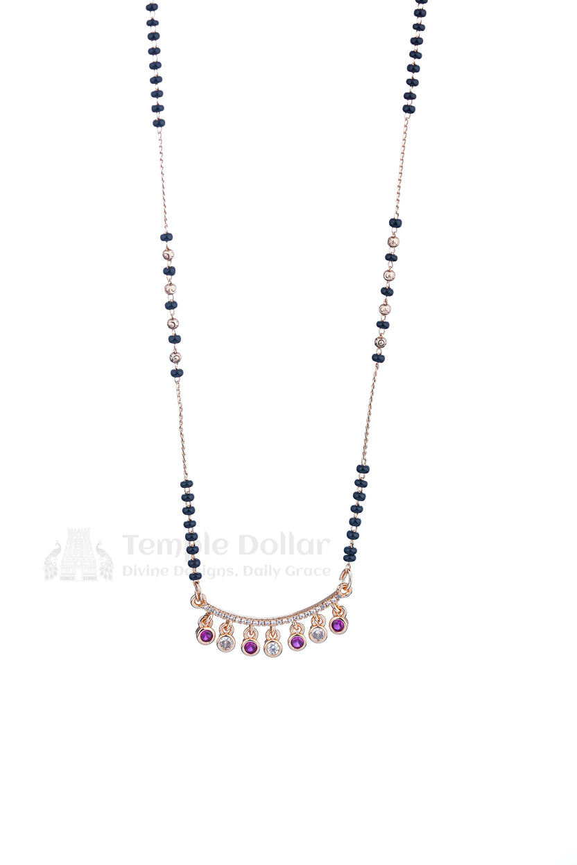 Ruby Charm Drop Mangalsutra