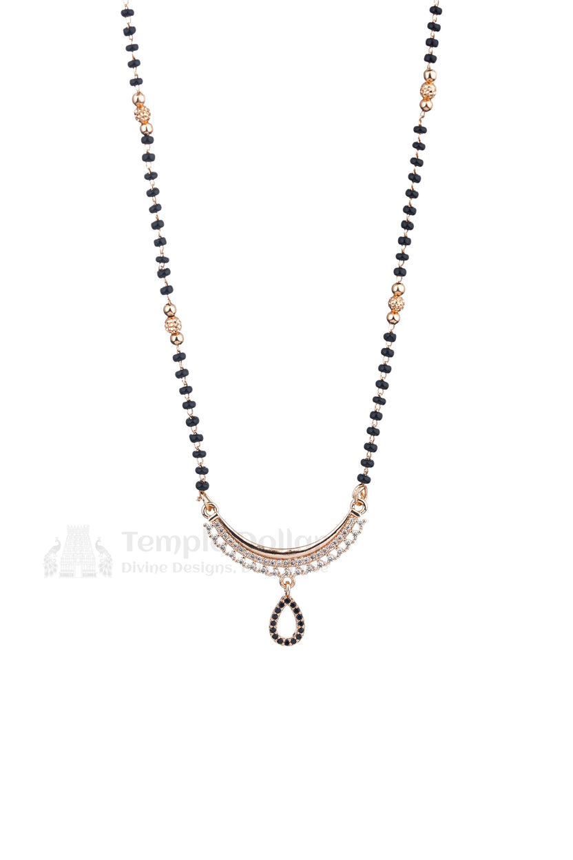 Midnight Teardrop Arc Mangalsutra