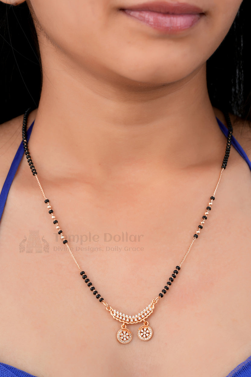 Double Disc Sparkle Mangalsutra