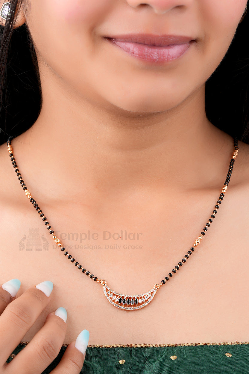 Royal Crescent Blue Mangalsutra