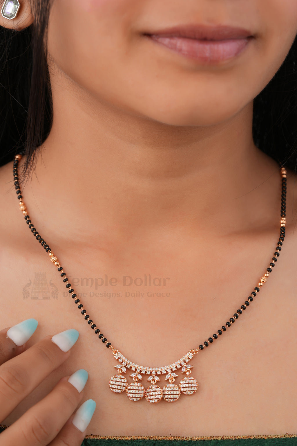 Royal Disc Charm Mangalsutra