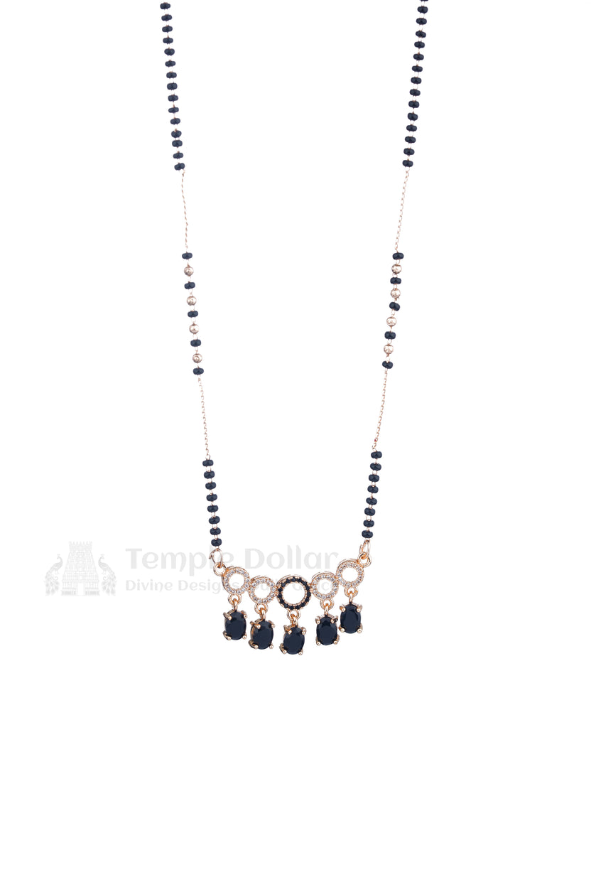 Royal Oval Drop Charm Mangalsutra