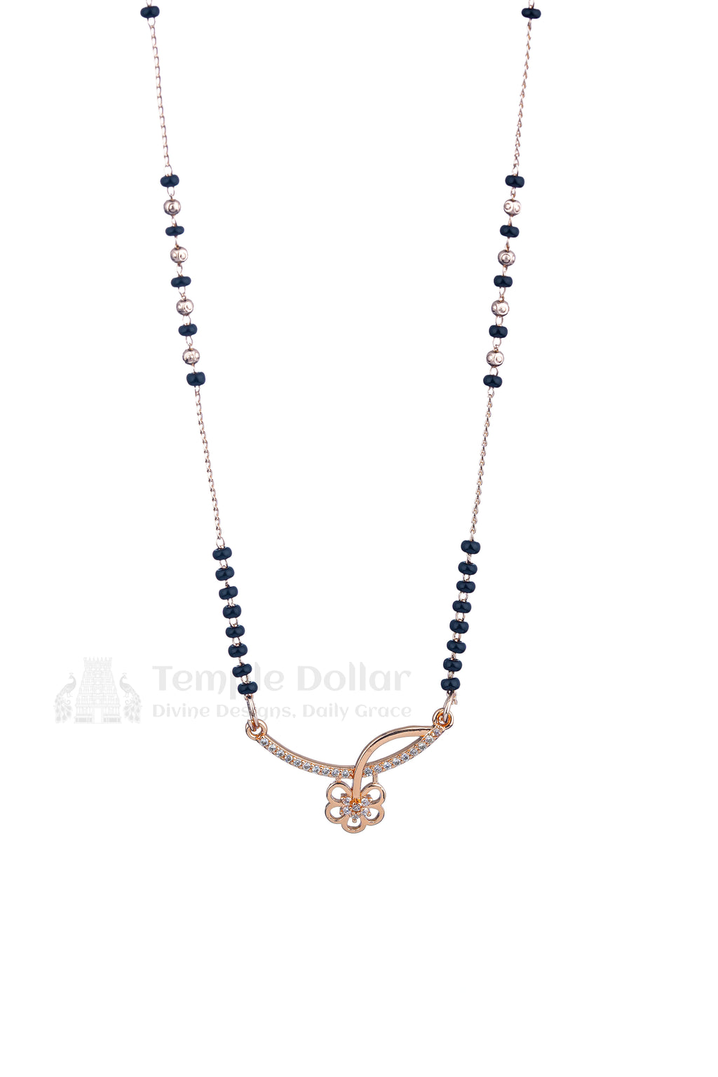 Delicate Floral Curve Mangalsutra