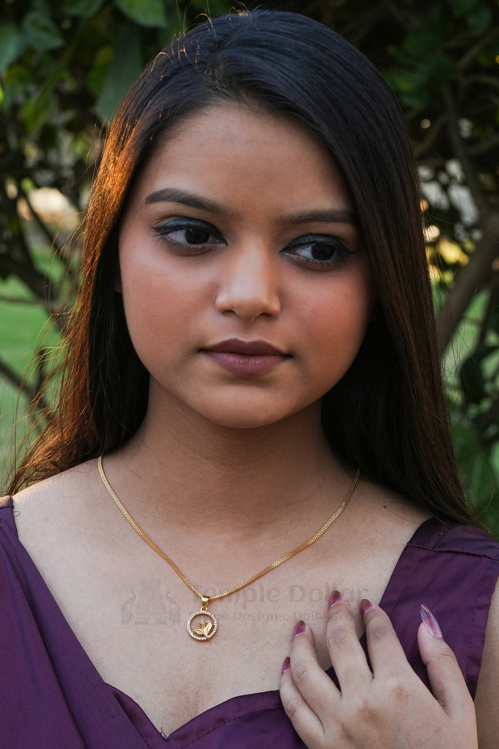 Classic Round Crystal Cluster Pendant