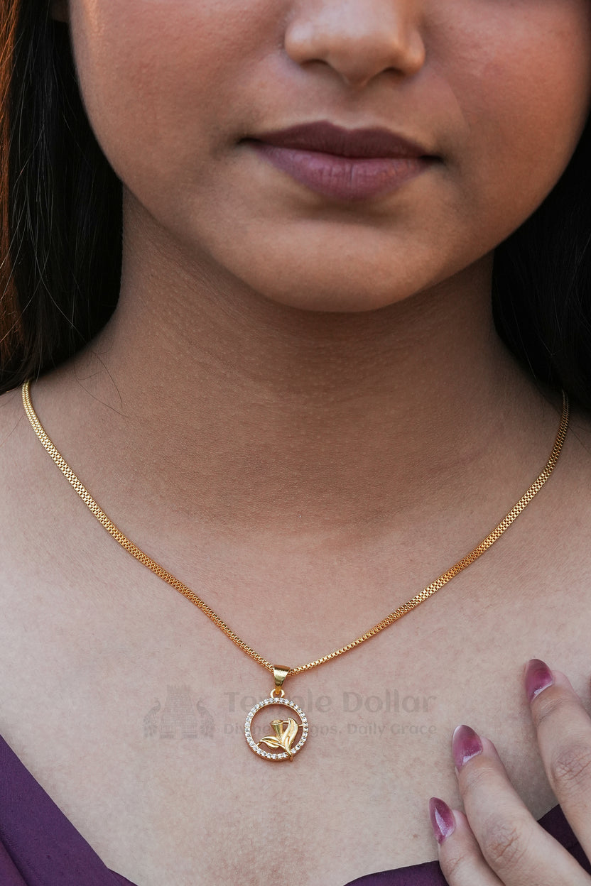 Classic Round Crystal Cluster Pendant