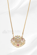 Grand Traditional Motif Pendant with Mugappu Side Accents