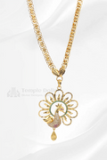 Peacock Motif Pendant with Fancy Indo-Italian Box Chain