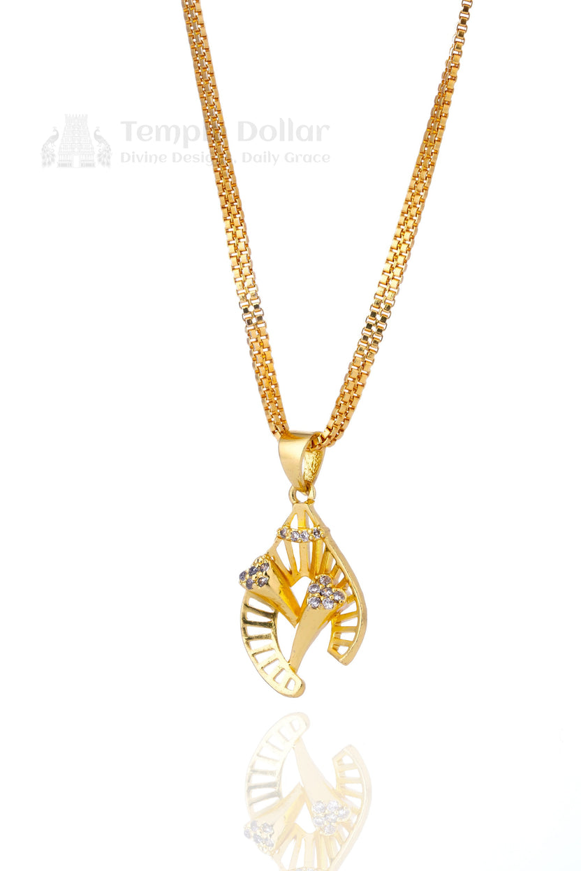 Swan Heart Crystal Pendant