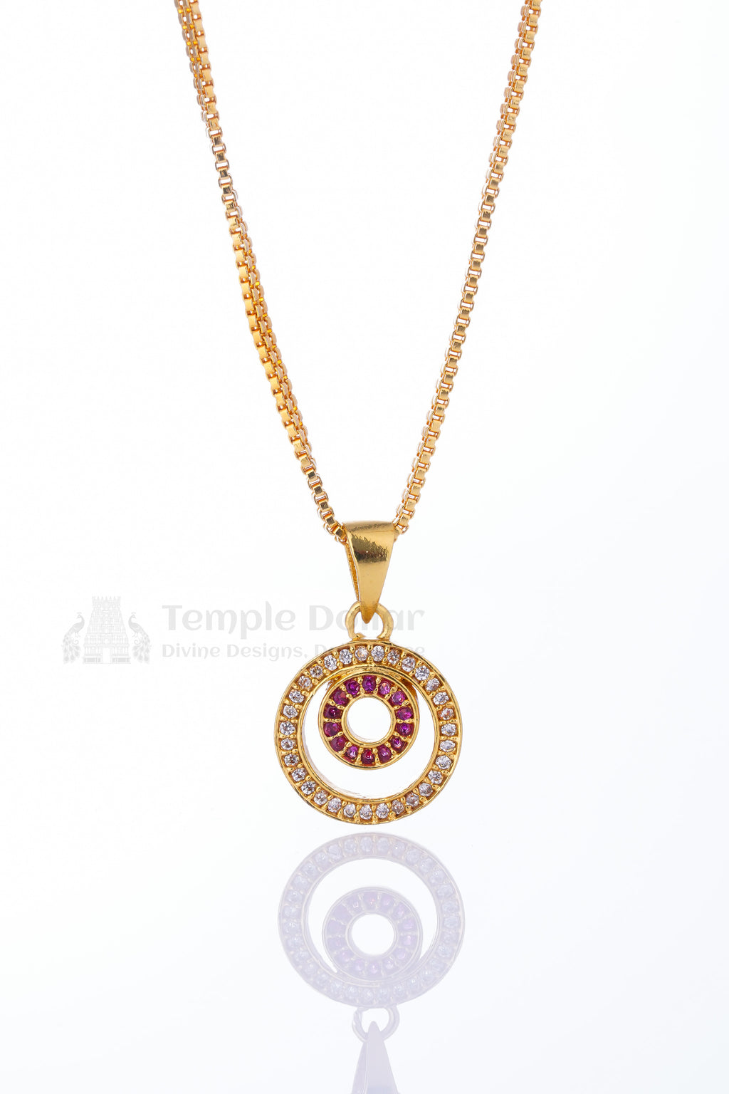 Crystal Disc Cluster Pendant