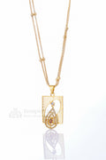Pendant Chain for Women | AD Stone Luxury Gold Necklace