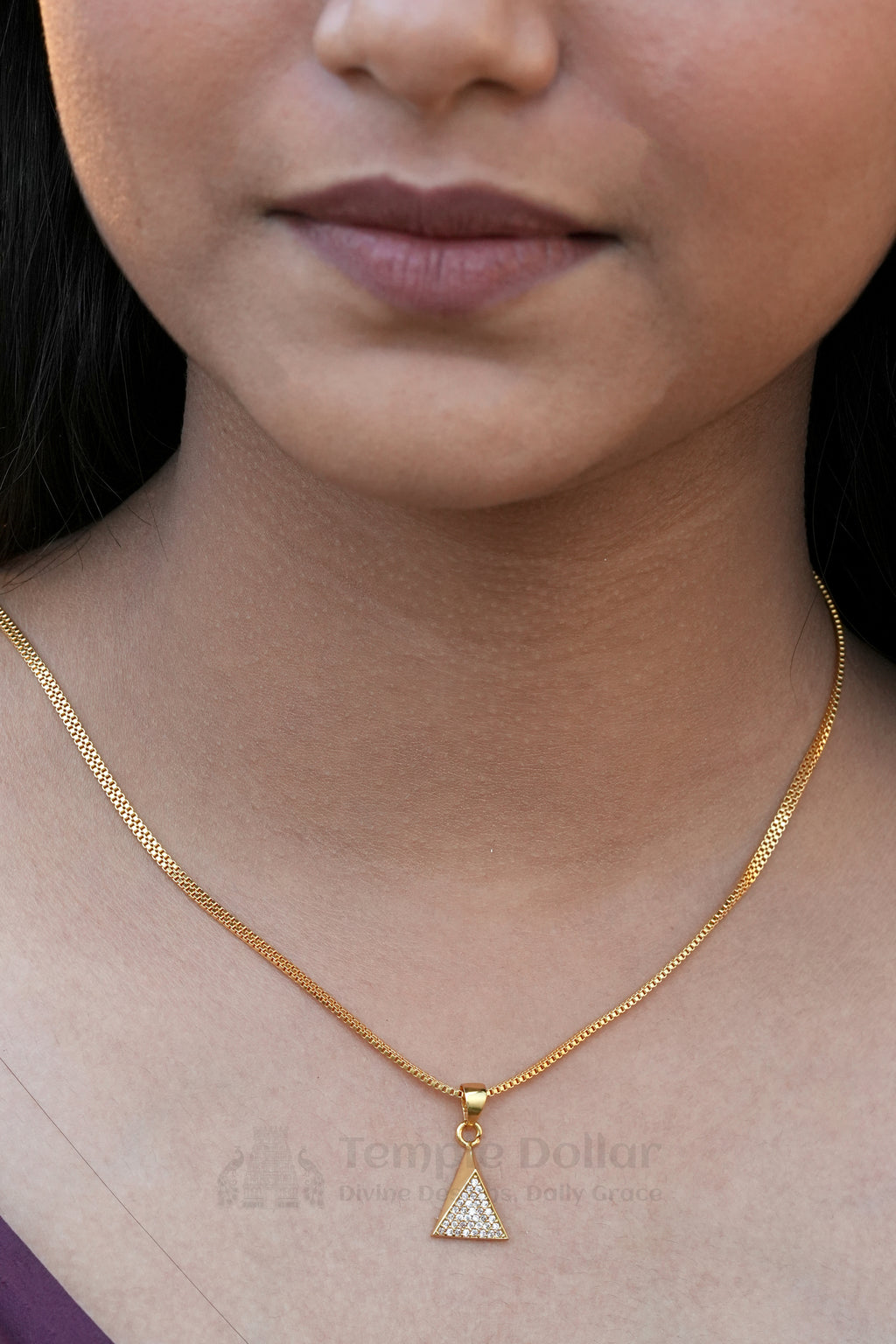 Modern Rose Circle Pendant