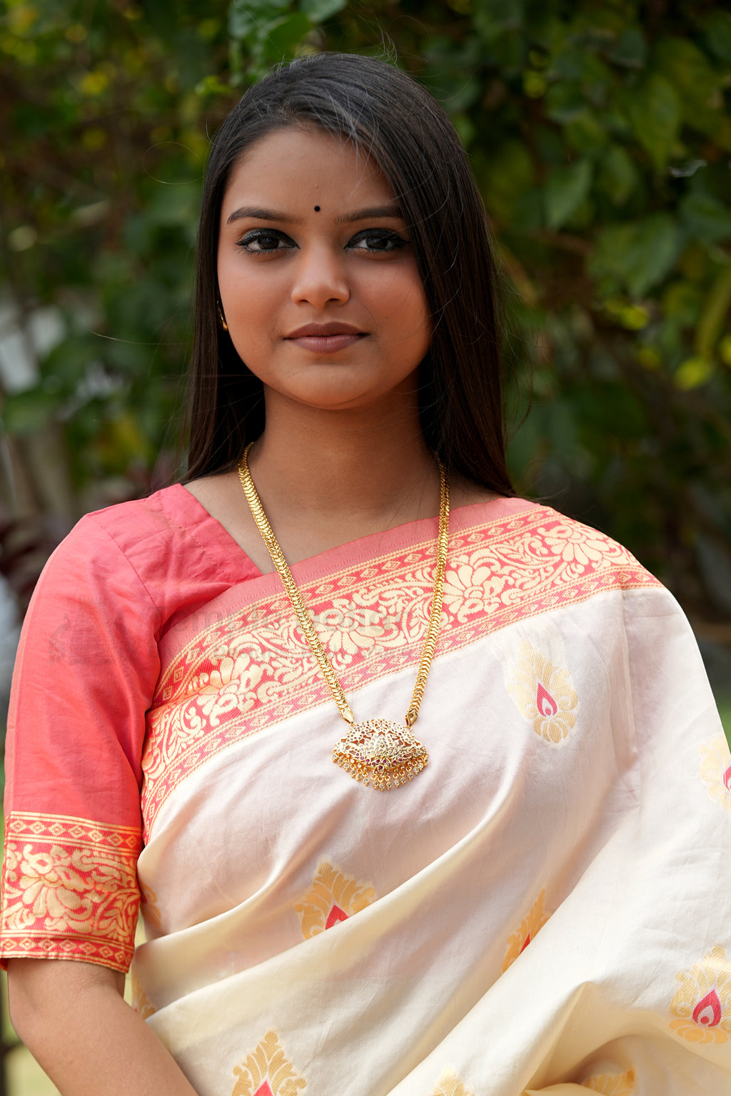 Lotus Flower Pendant with Twisted Rope Chain