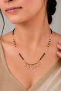 Teardrop Charm Grace Rose Gold AD Mangalsutra