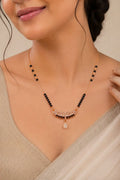 Floral Crown Rose Gold AD Mangalsutra