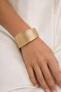Textured Gold Statement Cuff Bracelet