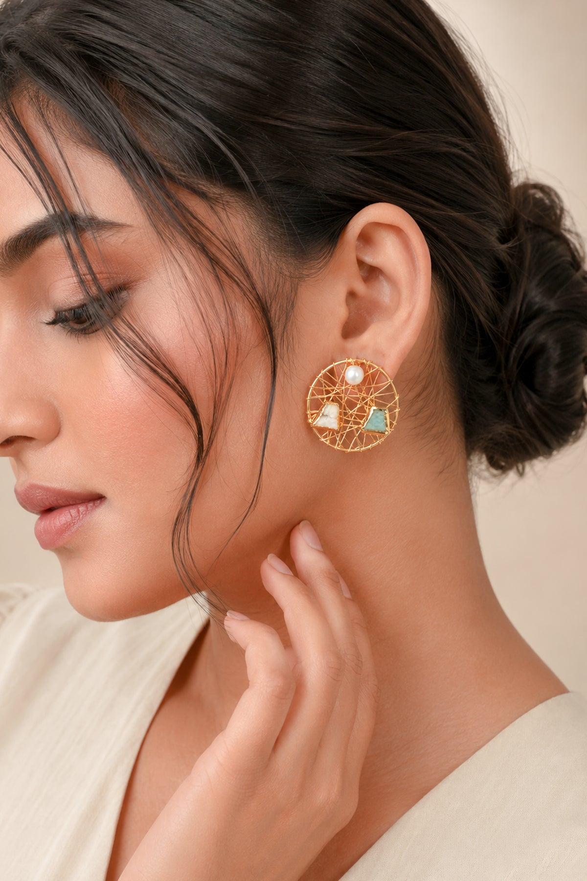 Amazonite Stone Earrings
