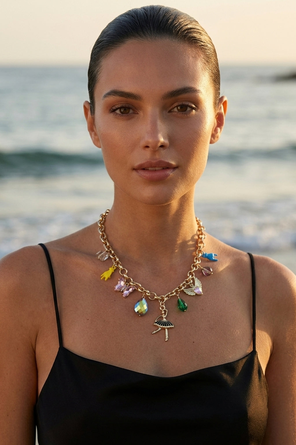 Butterfly Multicharm Necklace