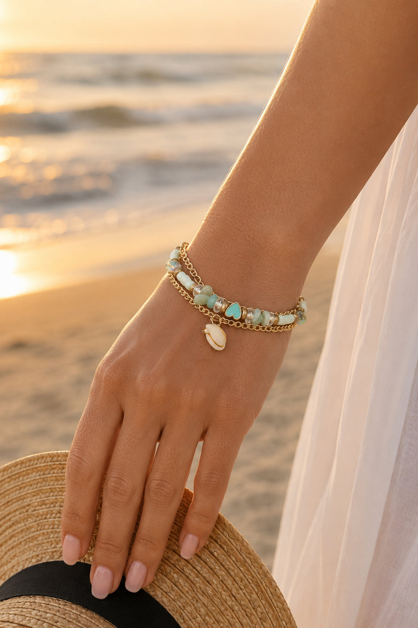 Ocean Beach Style Shell Bracelet
