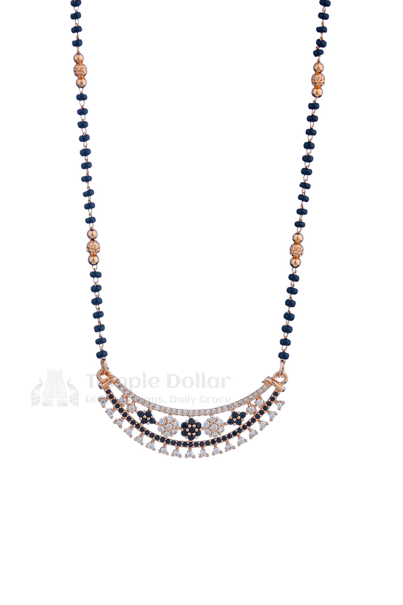 Midnight Bloom Designer Mangalsutra