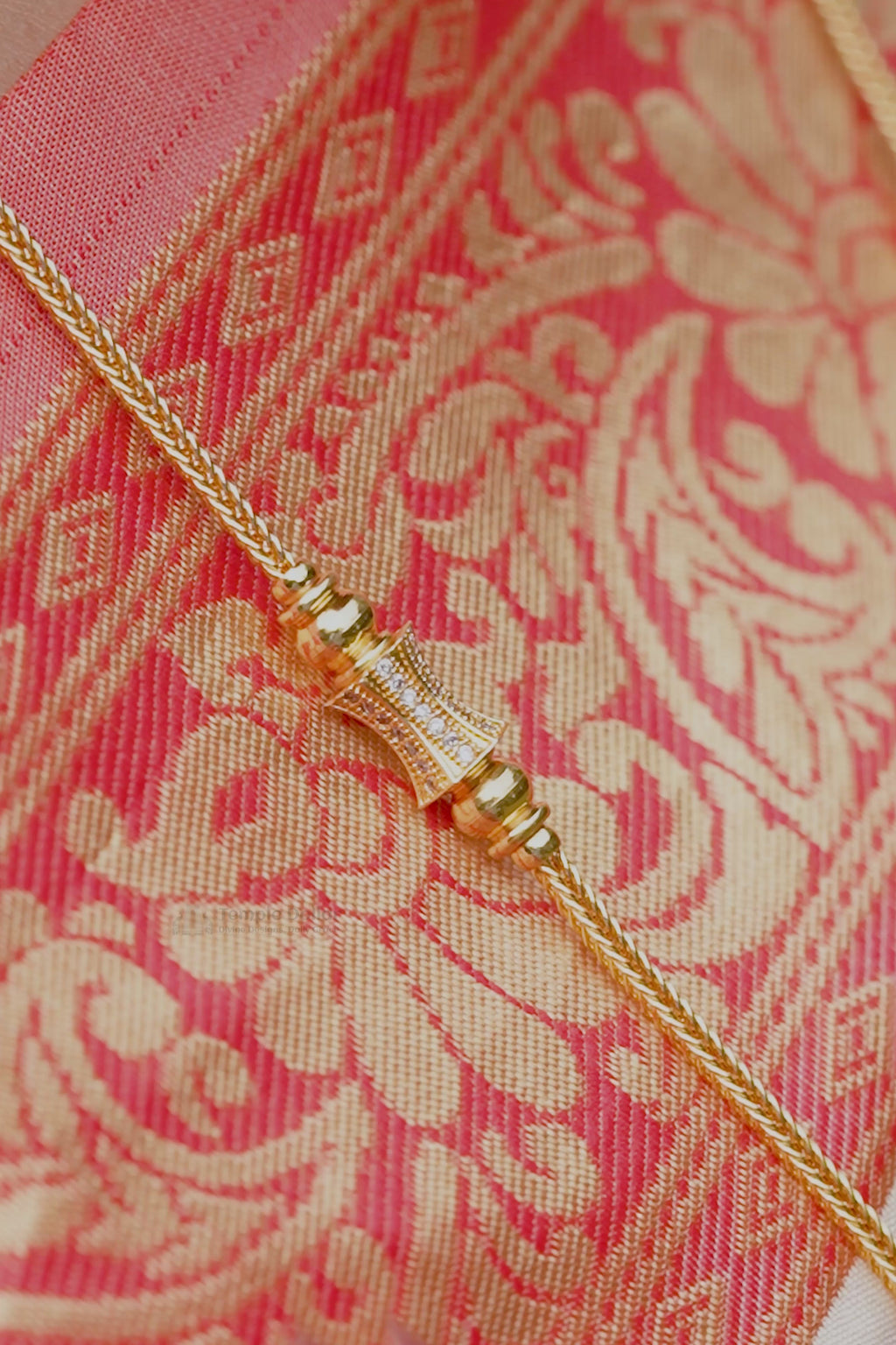 Twin Peacock Pendant with Mugappu Side Accents