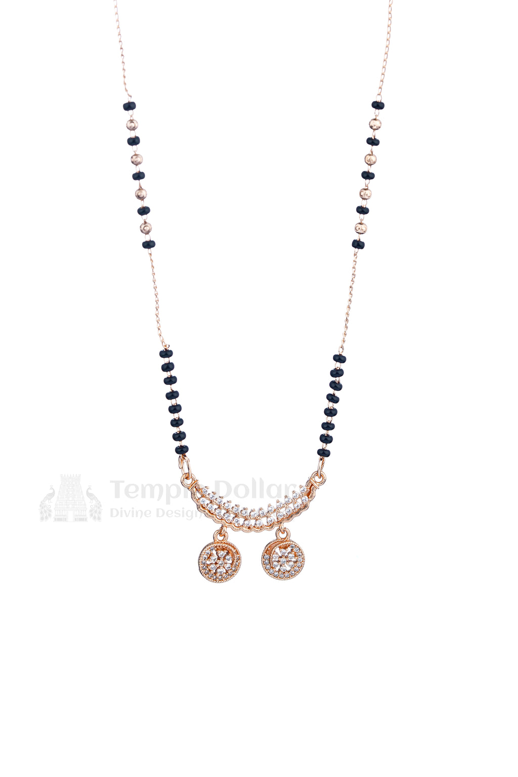 Double Disc Sparkle Mangalsutra