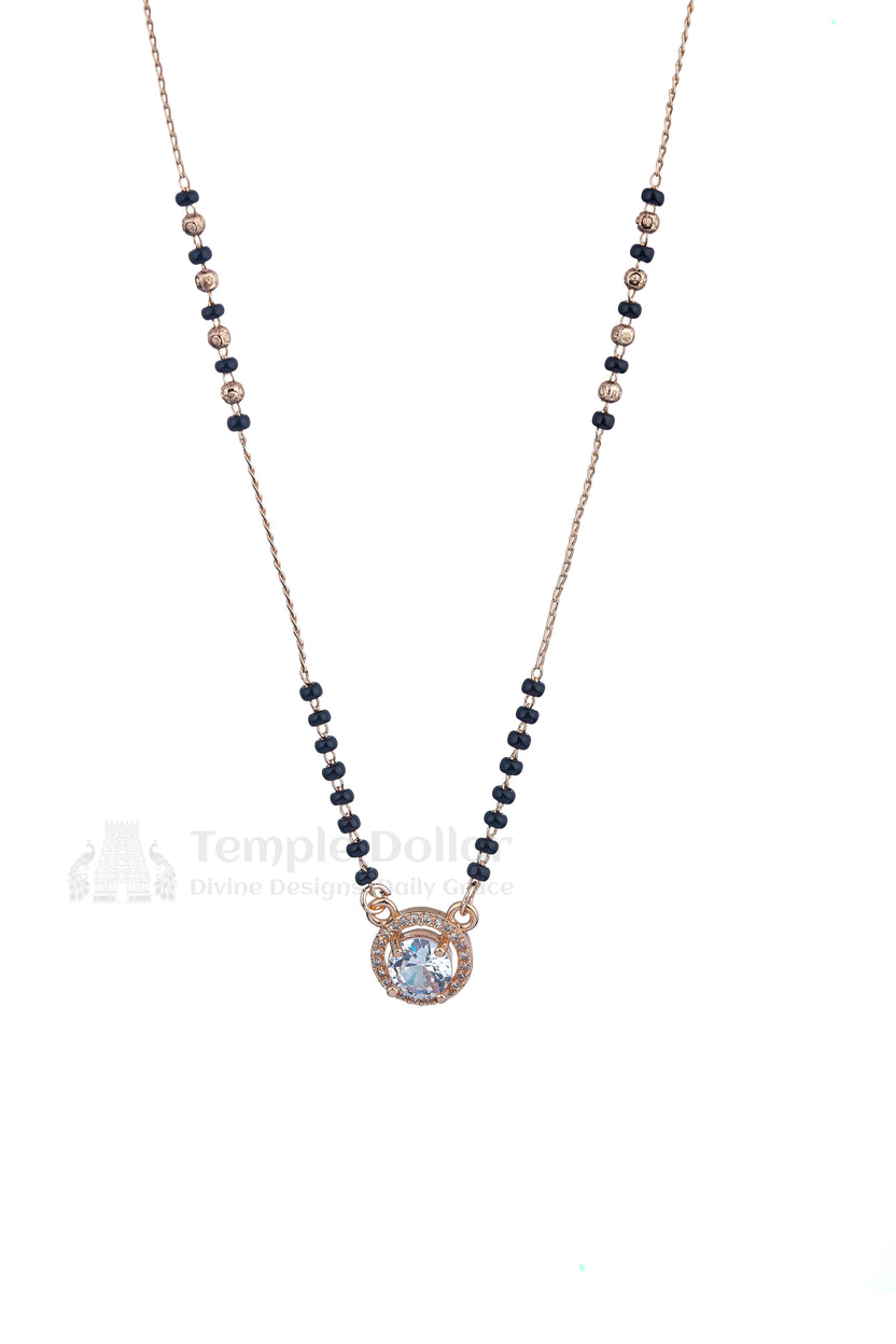 Classic Solitaire Round Mangalsutra
